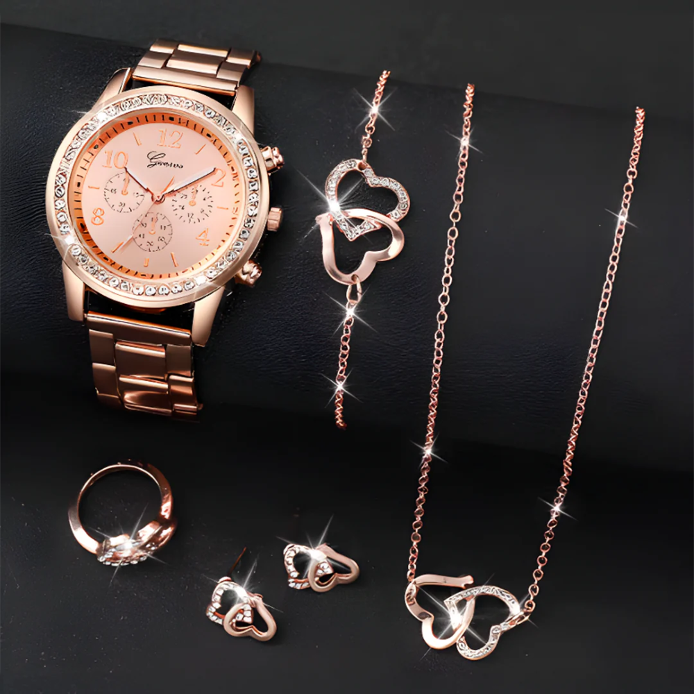 SET GLAMOUR de Oro Rosa (Oferta 2x1)