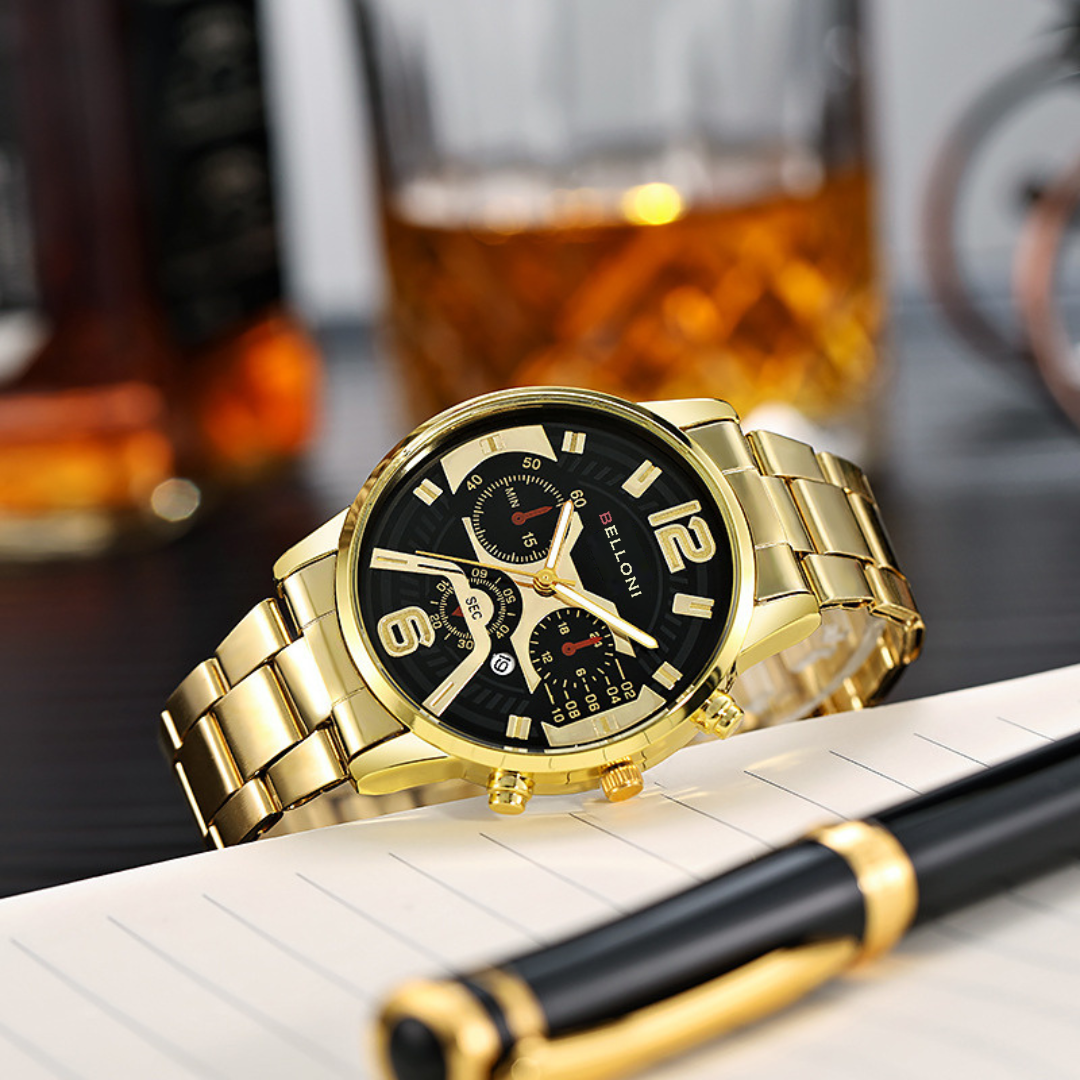 RELOJ GOLD GLAMOUR (Oferta 3X1)