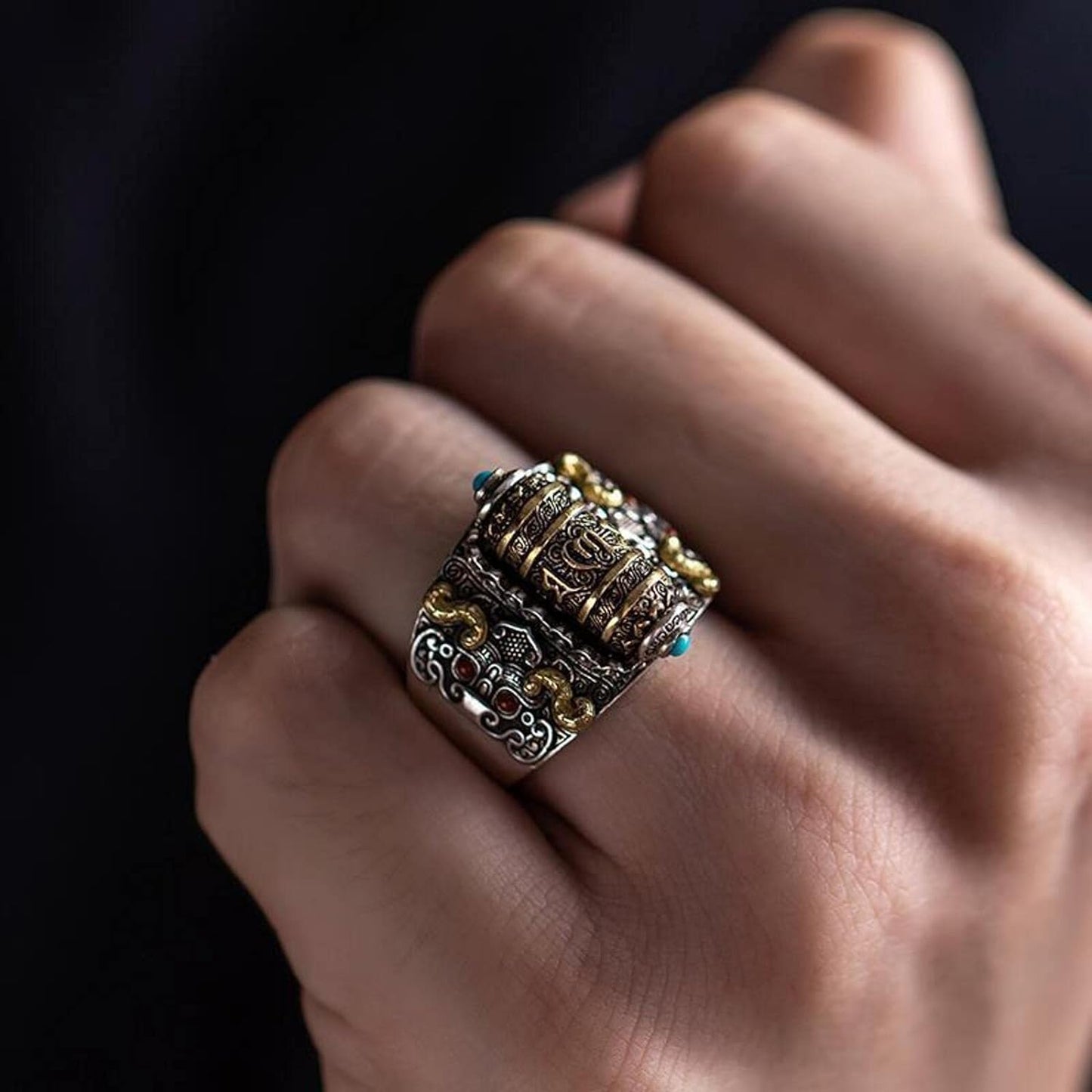 Anillo ZEN TIBETANO Antiestrés 2x1 +Nota personalizada