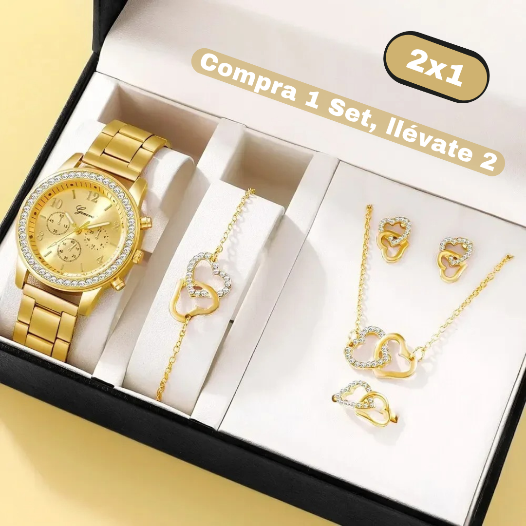 SET GLAMOUR de Oro Rosa (Oferta 2x1)