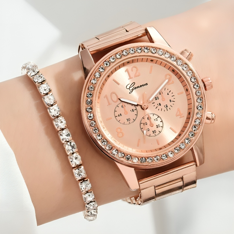 SET GLAMOUR de Oro Rosa (Oferta 2x1)