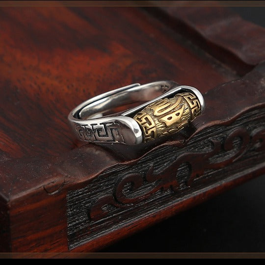 Anillo Ajustable ZEN BUDISTA - Rueda Antiestrés