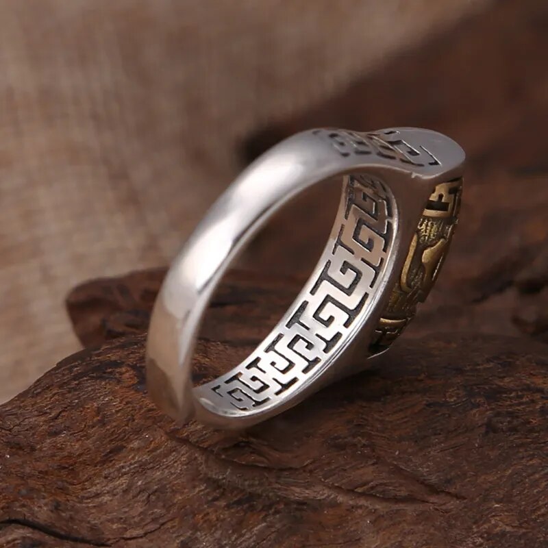 Anillo Ajustable ZEN BUDISTA - Rueda Antiestrés