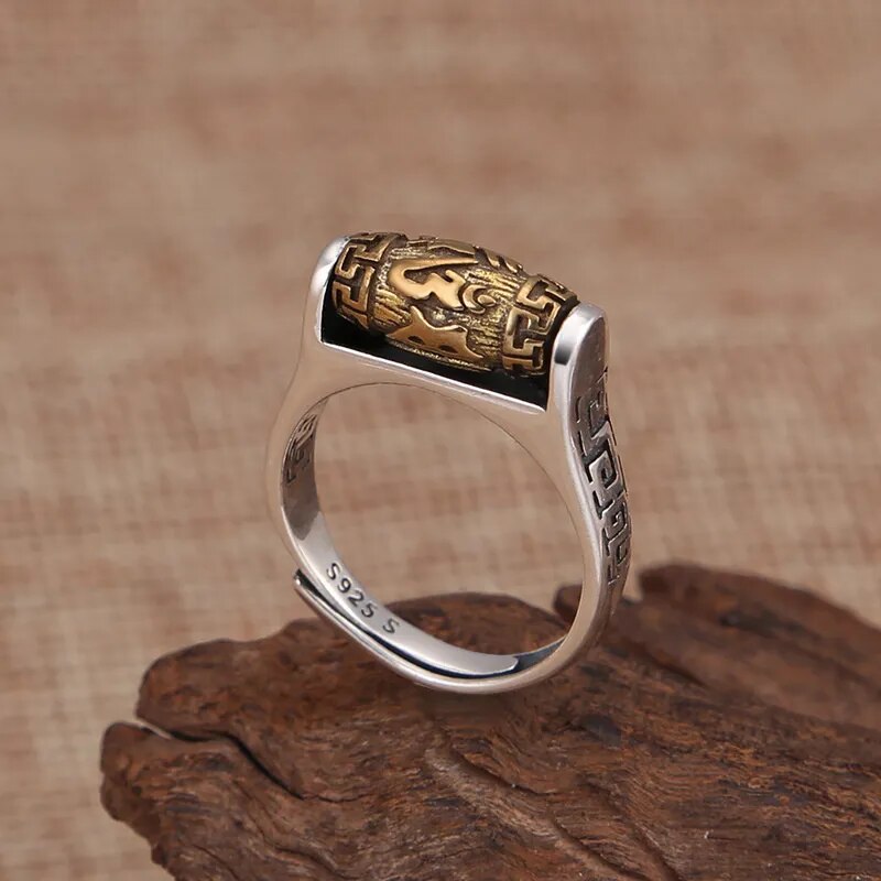 Anillo Ajustable ZEN BUDISTA - Rueda Antiestrés