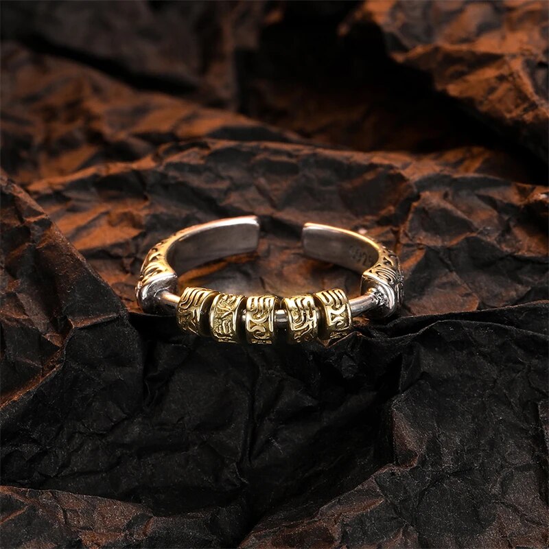 Anillo ZEN TIBETANO Antiestrés 2x1 + Nota Personalizada
