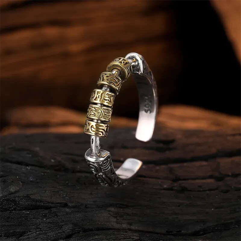Anillo ZEN TIBETANO Antiestrés 2x1 + Nota Personalizada