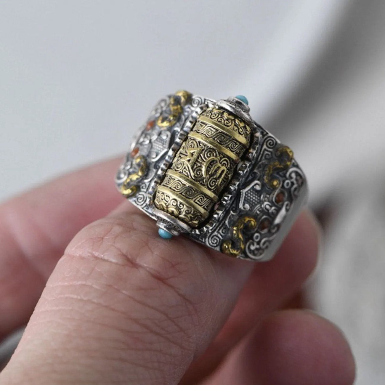 Anillo ZEN TIBETANO Antiestrés 2x1 +Nota personalizada