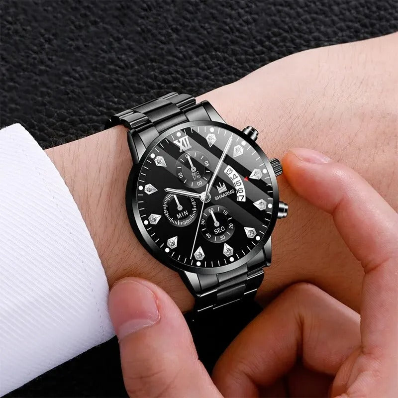 RELOJ BLACK ELEGANCE (Oferta 2X1)