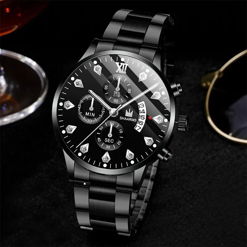 RELOJ BLACK ELEGANCE (Oferta 2X1)
