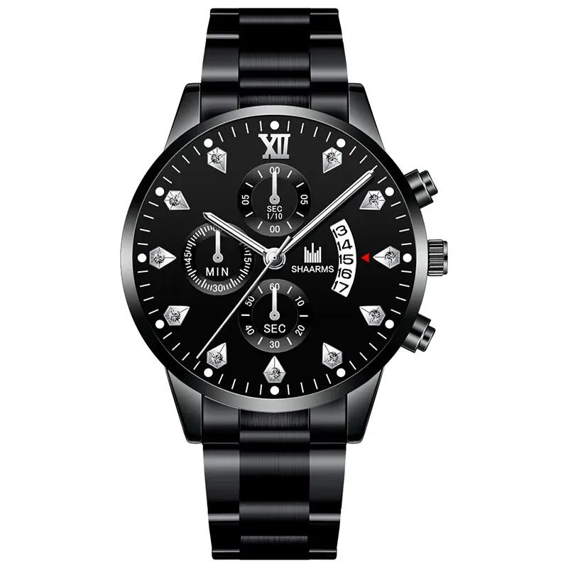 RELOJ BLACK ELEGANCE (Oferta 2X1)