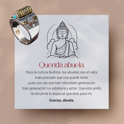 Anillo ZEN TIBETANO Antiestrés 2x1 +Nota personalizada
