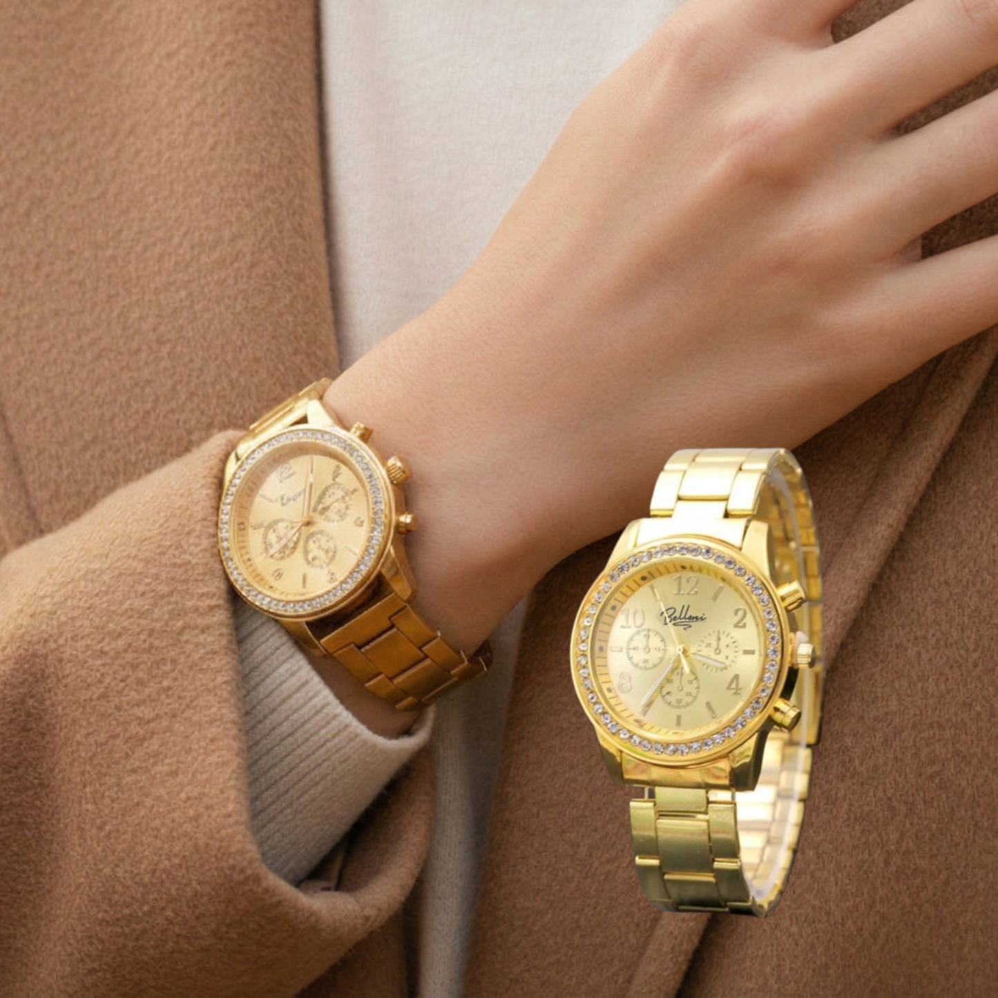 3X1 - RELOJ FUERZA DORADA