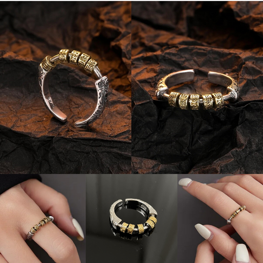 Anillo ZEN TIBETANO Antiestrés 2x1 + Nota Personalizada