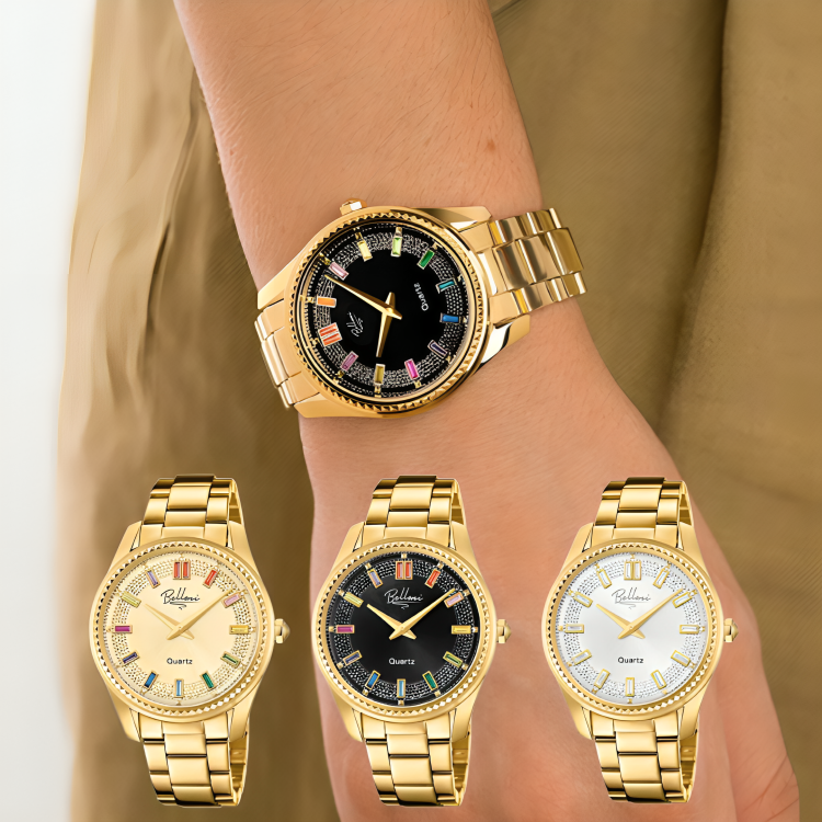 3X1 - RELOJ FUERZA DORADA