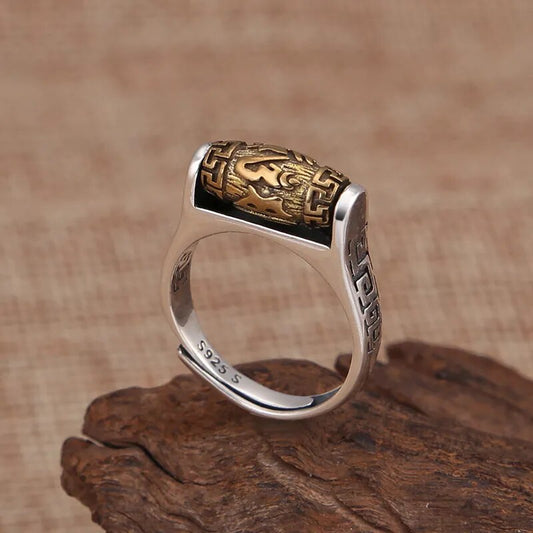 Anillo Ajustable ZEN BUDISTA - Rueda Antiestrés